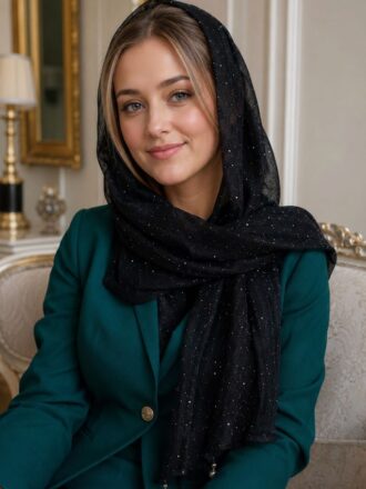شال حریر آینه ای