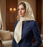 روسری ساتن ابریشم - Image 4