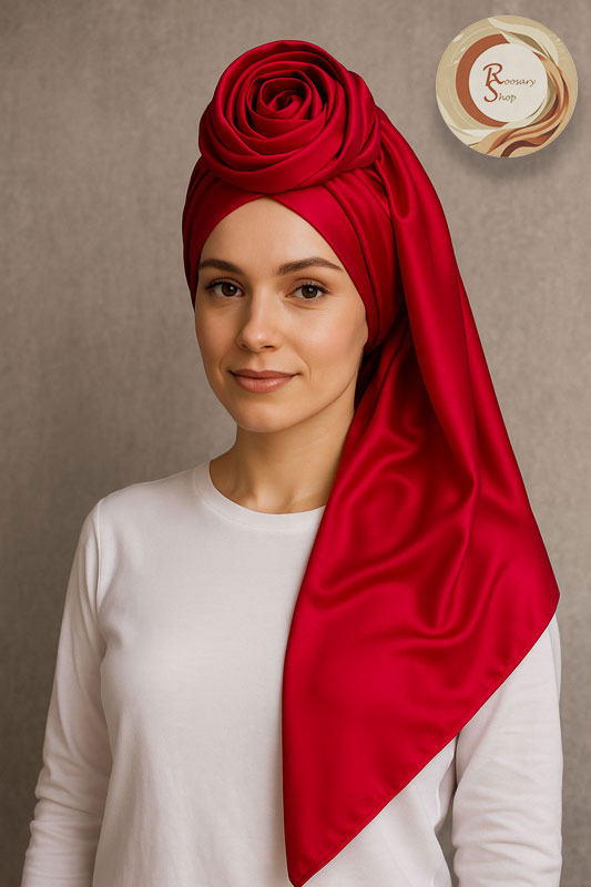 image_0 روسری ساتن ابریشم قواره 100