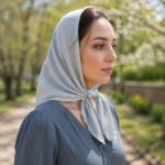 مینی اسکارف ساده تک رنگ - Image 2