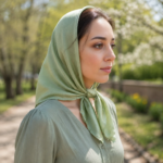 مینی اسکارف ساده تک رنگ - Image 3