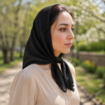 مینی اسکارف ساده تک رنگ - Image 4