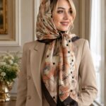 روسری ابریشم قواره 110