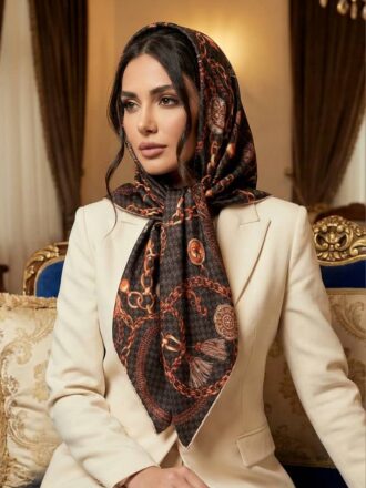 روسری ابریشم طرحدار