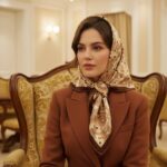 روسری ابریشم طرحدار