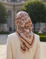 روسری ابریشم طرح جنگل - Image 2