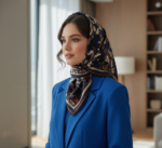 روسری ابریشم طرحدار