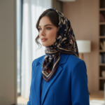 روسری ابریشم طرحدار