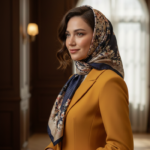 روسری ابریشم طرحدار
