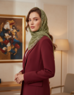 روسری دانتل سه گوش