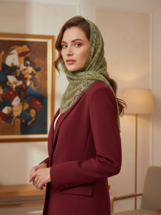 روسری دانتل سه گوش