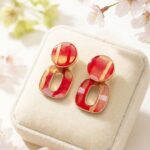 گوشواره رزین قرمز