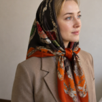 روسری حریر شیفون