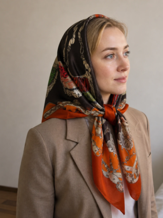 روسری حریر شیفون