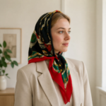 روسری حریر شیفون - Image 2