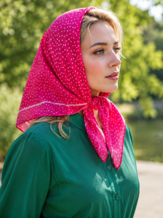 مینی اسکارف نخی
