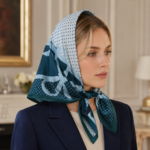مینی اسکارف نخی چاپی - Image 4