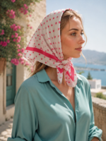 مینی اسکارف خال خالی - Image 2