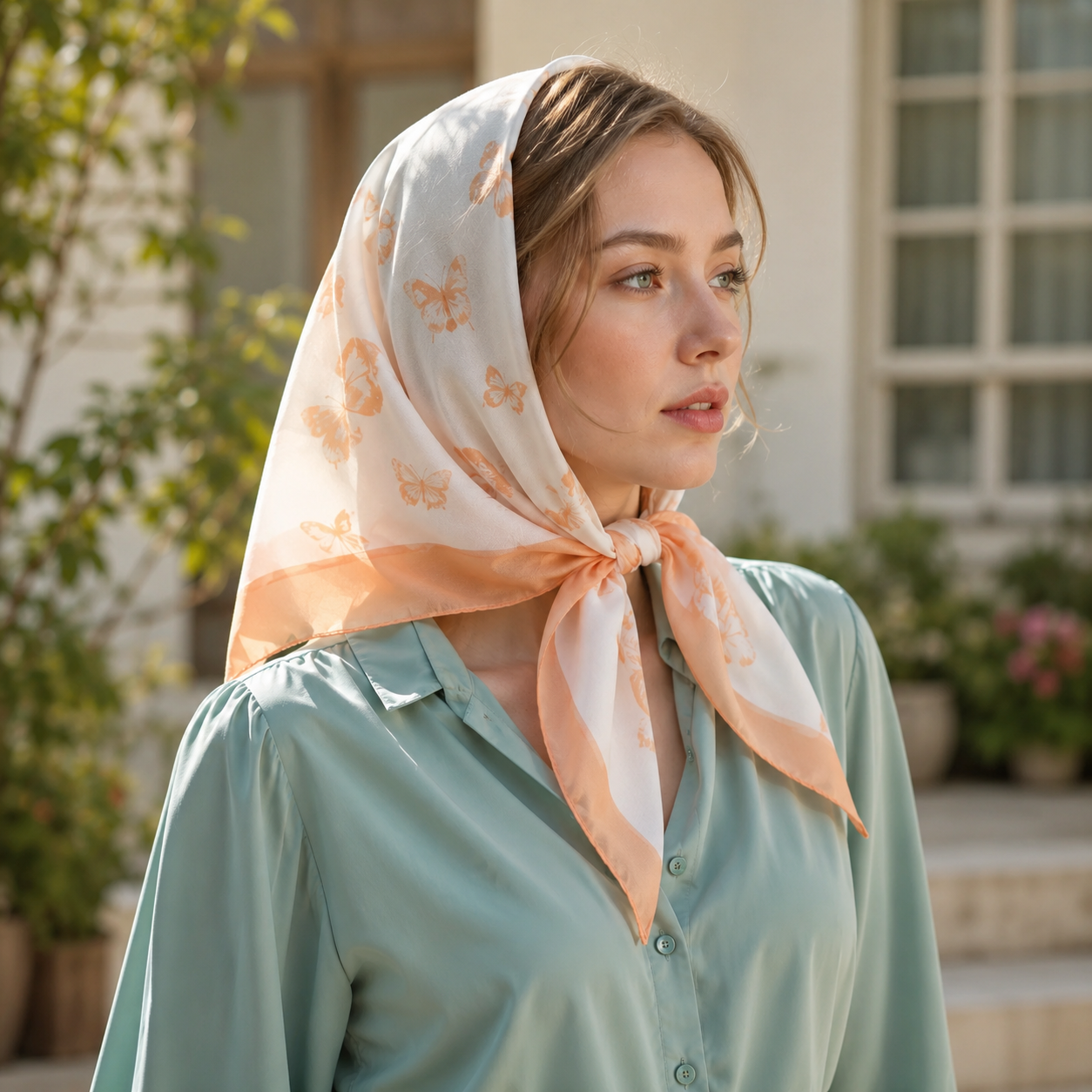 ee171b4b-1a89-49cd-aa24-4eb661b47d42 مینی اسکارف نخی - Image 1