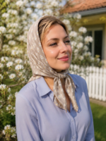 مینی اسکارف نخی بابونه - Image 3