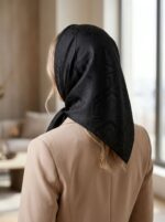 مینی اسکارف مشکی ترک - Image 5