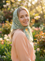مینی اسکارف نخی بابونه - Image 10