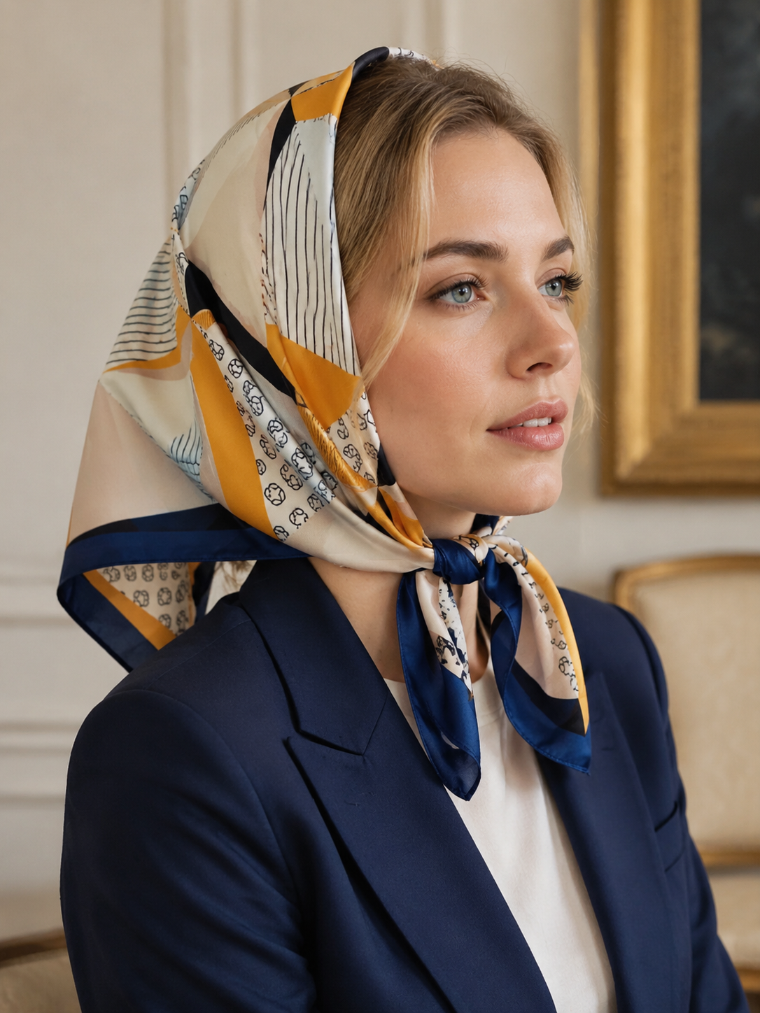 6ca0d2e1-652 مینی اسکارف ابریشم - Image 1