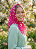 مینی اسکارف نخی بابونه - Image 8