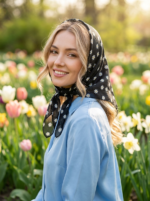 مینی اسکارف نخی بابونه - Image 6
