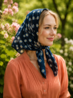 مینی اسکارف نخی بابونه